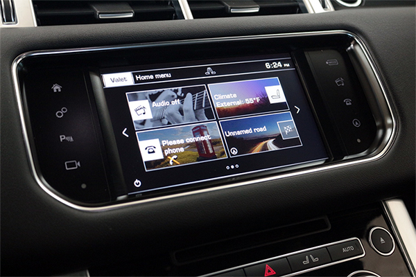 CarPlay interface Range Rover Sport L494